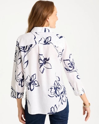 No Iron™ Linen Amalfi Shirt click to view larger image.