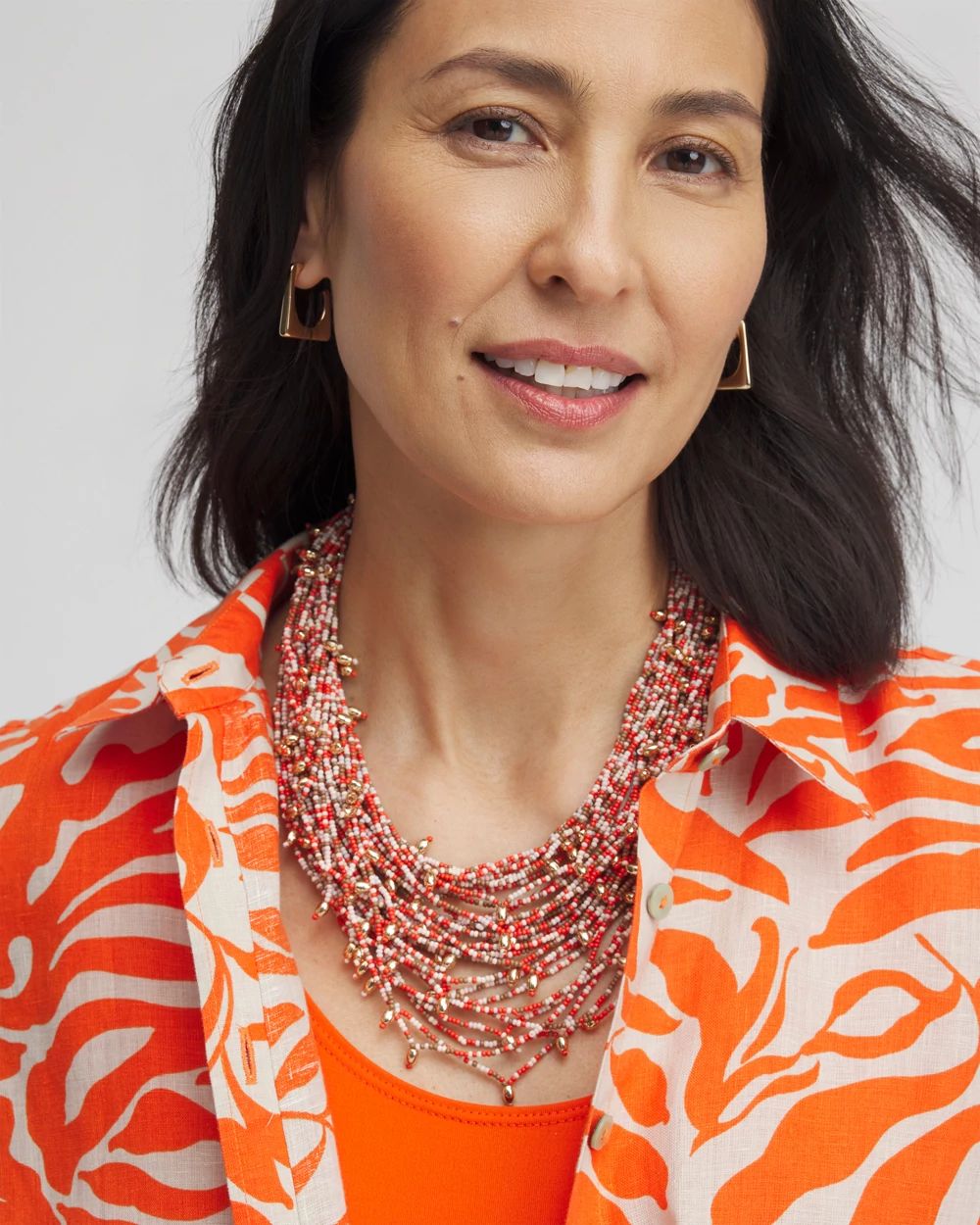 Seed Bead Bib Necklace
