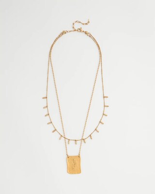 Convertible Long Double Pendant Necklace