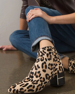 Animal Print Haircalf Boots