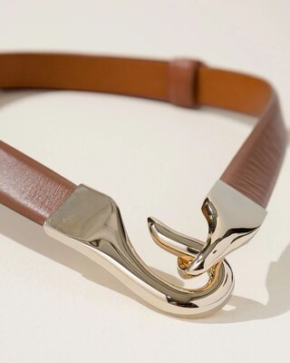 Leather Adjustable Hook Belt