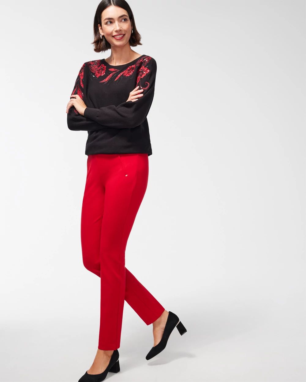 Juliet Slim Trim Detail Pants