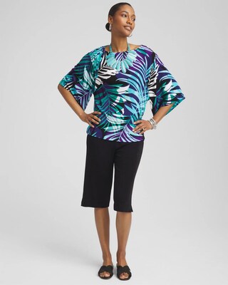 Travelers™ Tropical Nights Kimono Sleeve Top click to view larger image.