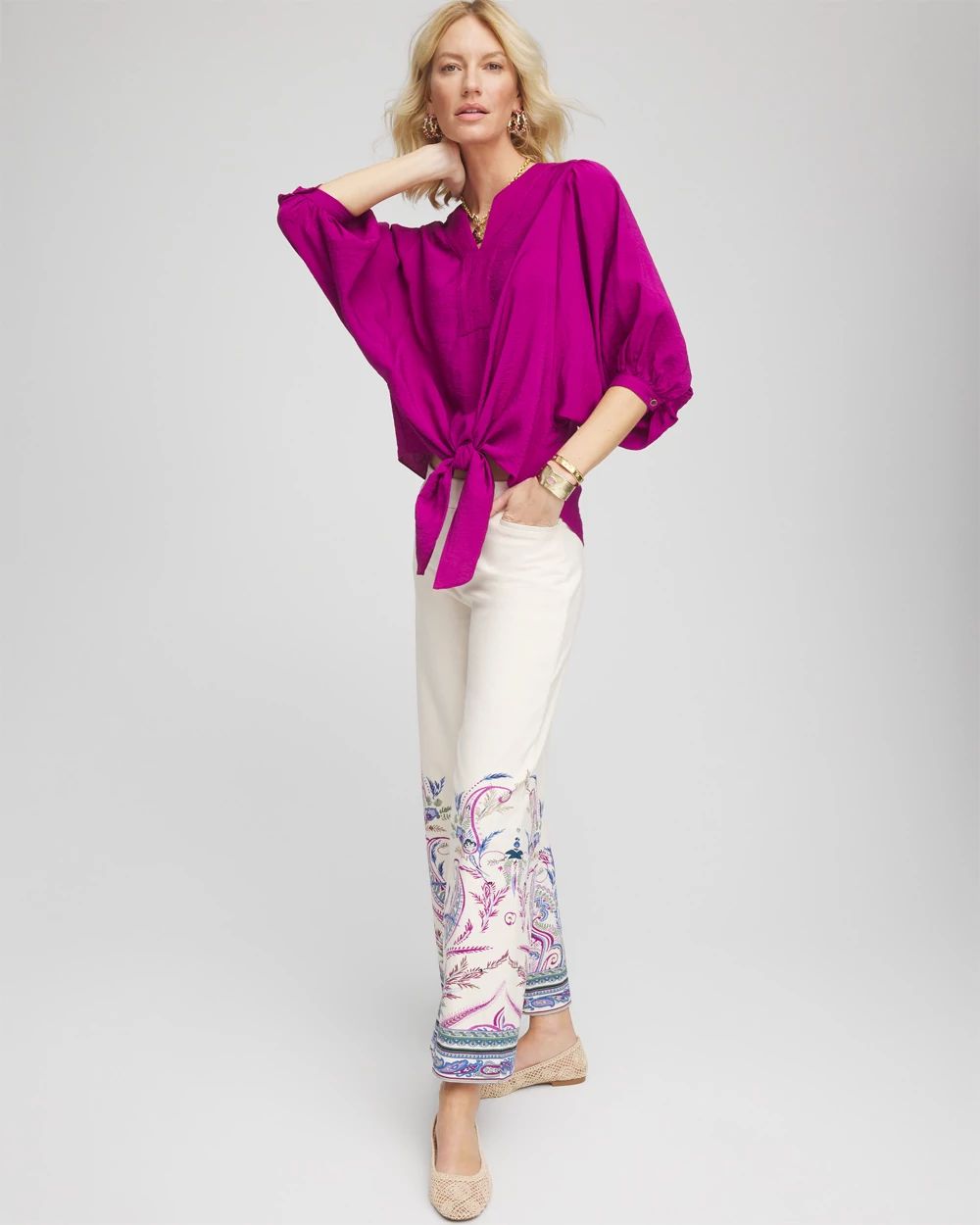 Tie-Front Blouse