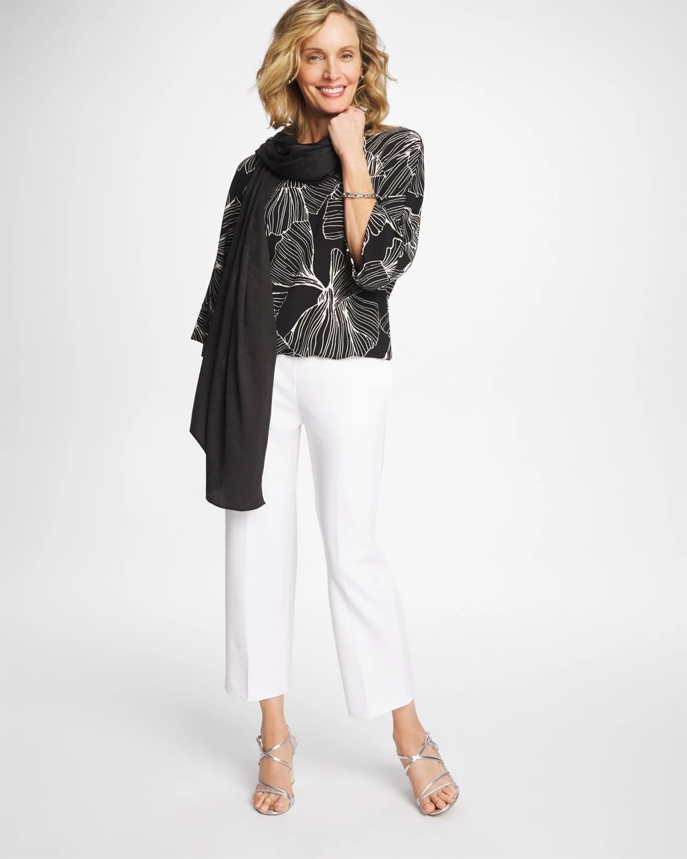 Ginkgo Matte Jersey Bubble Hem Top click to view larger image.