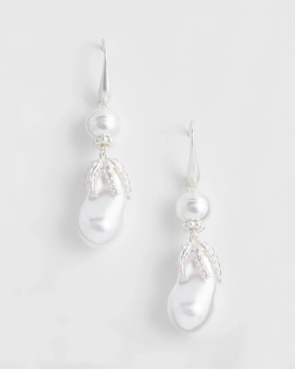 No Droop® Pearl Effect Earrings