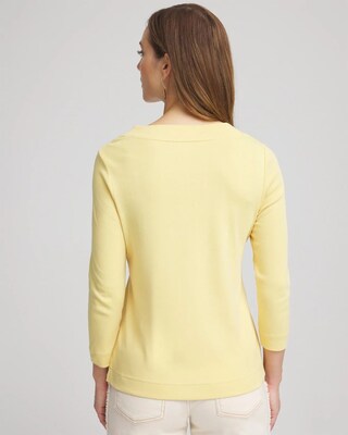 Short Pima 3/4 Sleeve Tee click to view larger image.