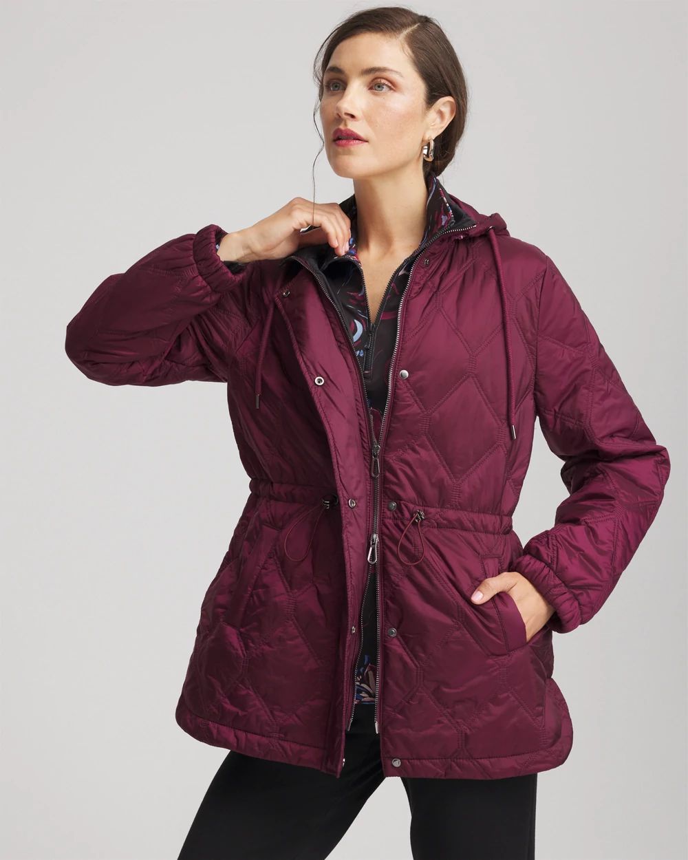Zenergy® Water-Resistant Quilted Anorak Jacket