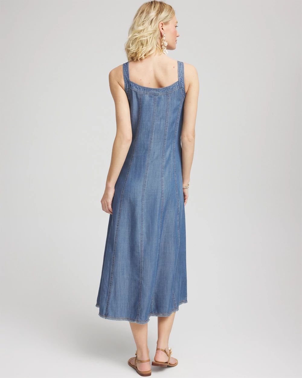 Tencel™ Denim Trapeze-Tank Dress