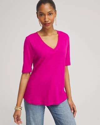 Elbow Sleeve A-line Tee