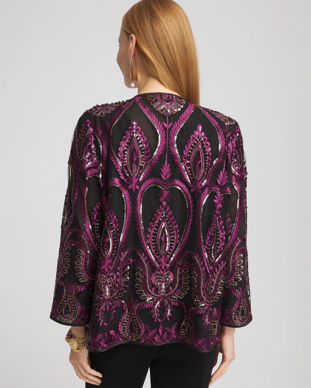 Travelers™ Collection Mesh Embroidered Jacket