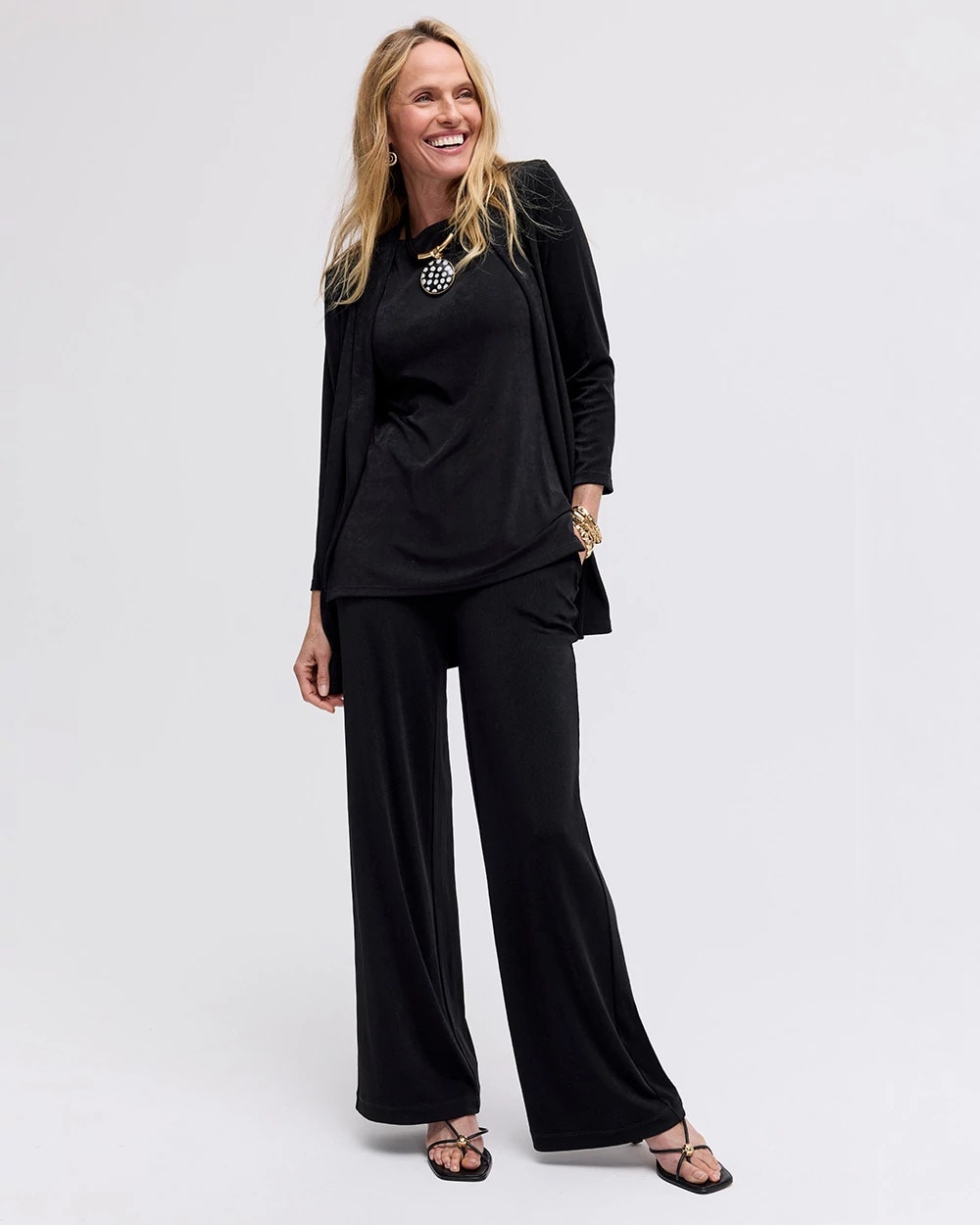 Petite Travelers™ Wide-Leg Pocket Pants