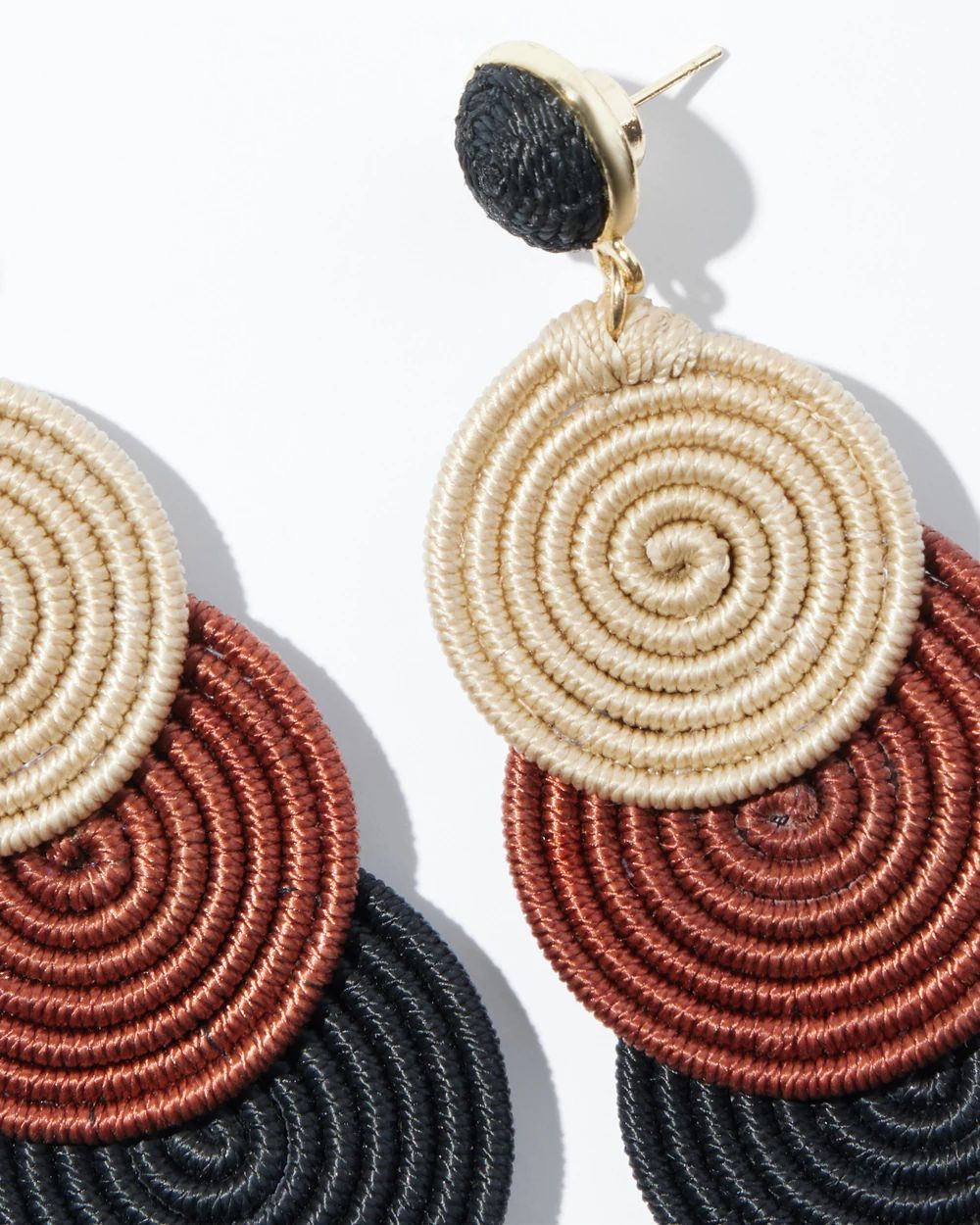 Round Drop Earrings