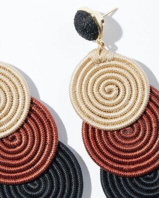 Round Drop Earrings