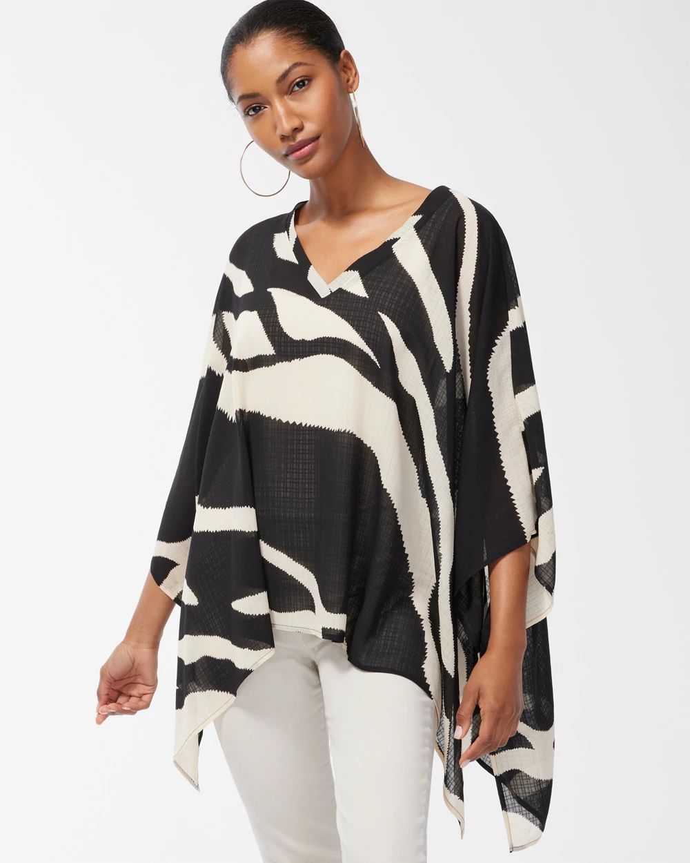 V-Neck Poncho