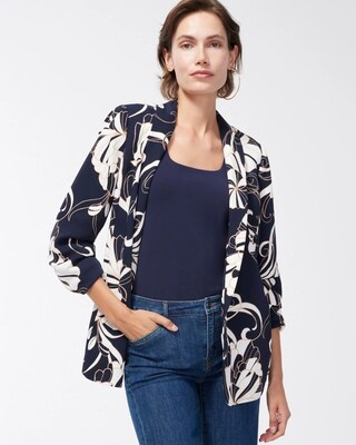 Ruched Sleeve Soft Jacket
