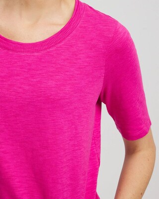 Slub Elbow-Sleeve Tee click to view larger image.