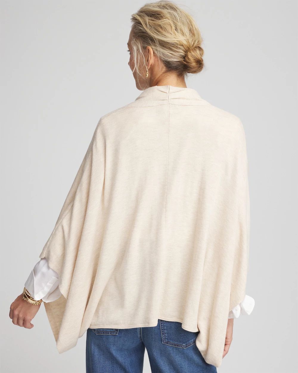Surplice Sweater Poncho