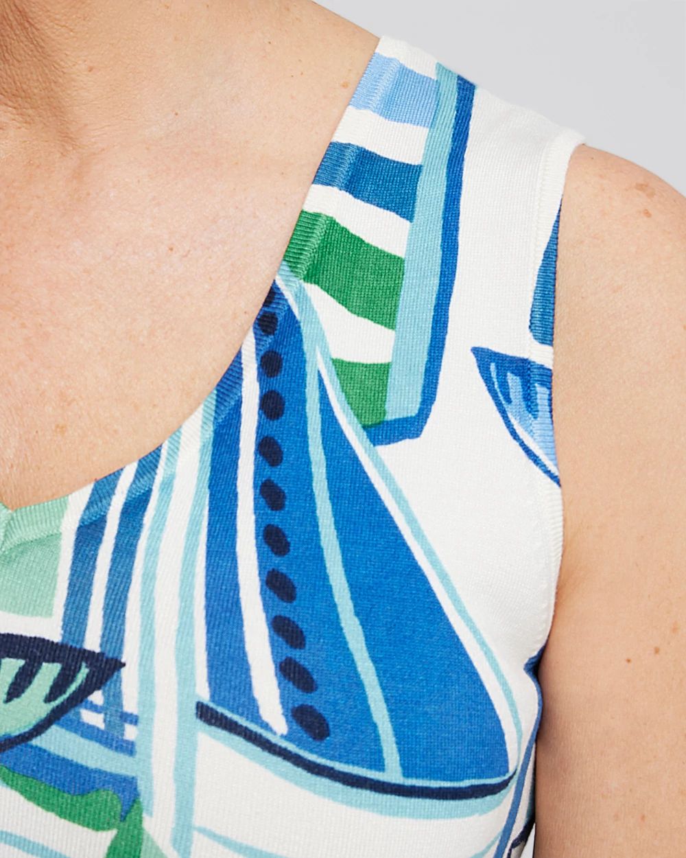 Spun Rayon Sailboat Tank