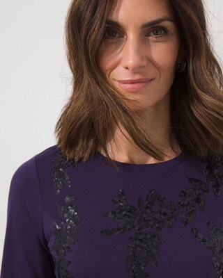 Sequin Long Sleeve Tee