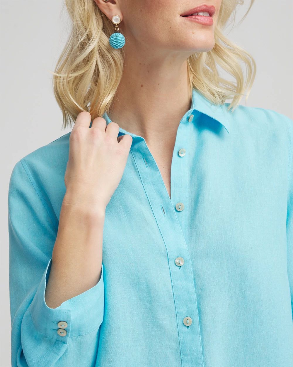 No Iron™ Linen Shirt click to view larger image.