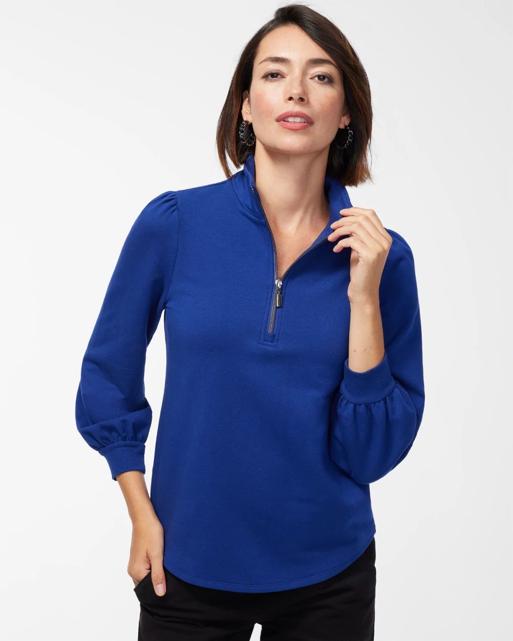 Zenergy French Terry Half Zip Pullover
