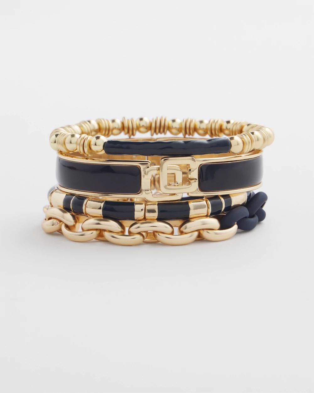 Navy Chico's Click Bangle