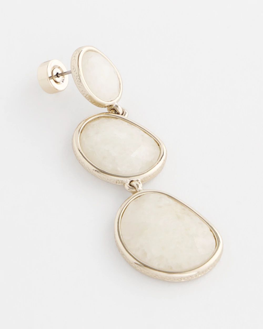 No Droop™ Genuine Jade Stone Drop Earrings