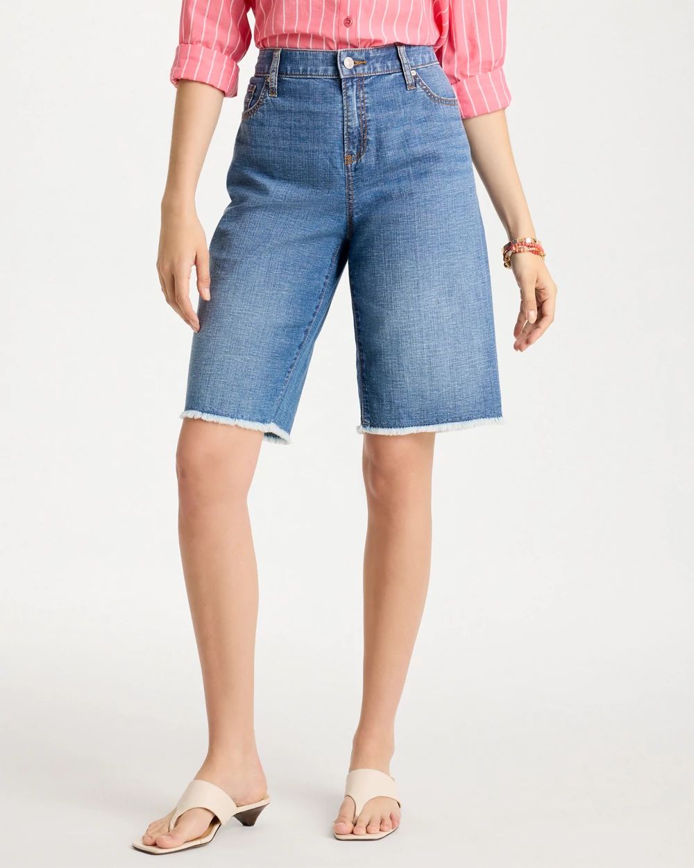 Boyfriend Frayed Jean Shorts