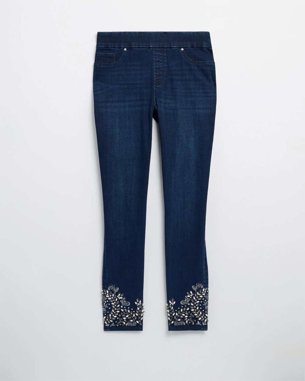 Jeweled Hem Pull-on Jeggings