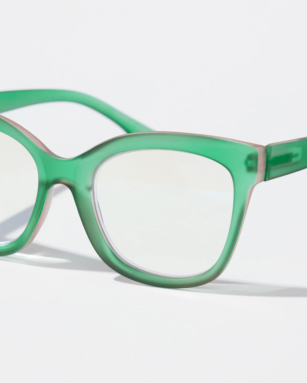 Oversize Matte Green Readers