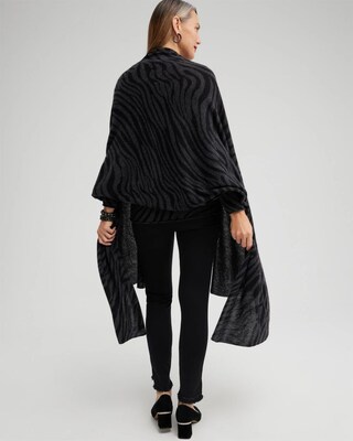 Grey Zebra Cashmere Wrap