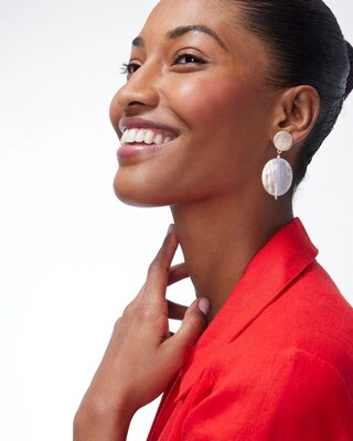 Mother of Pearl Drop Earrings