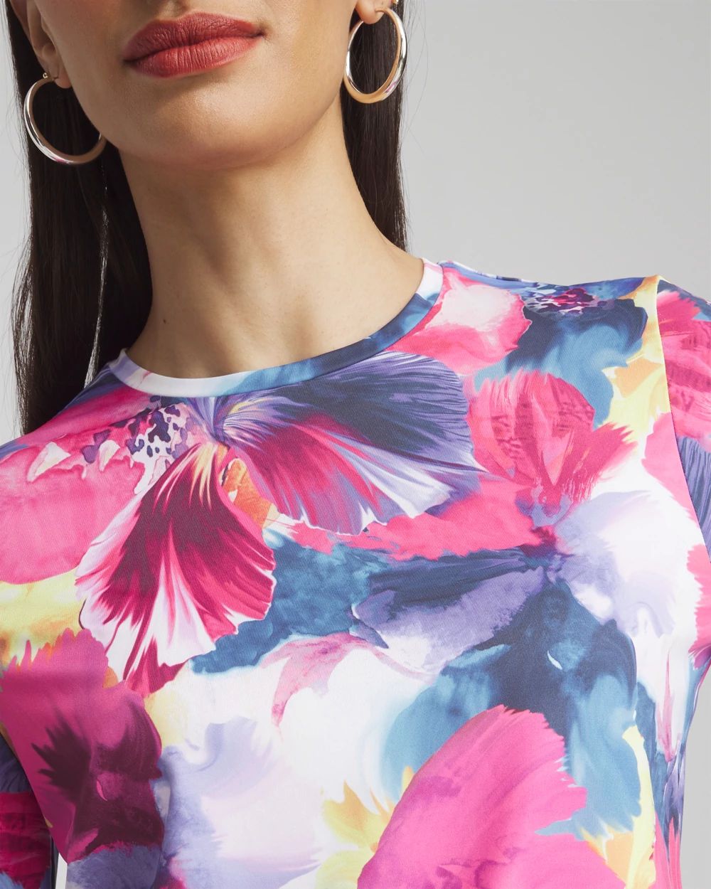 Zenergy® UPF Knit Floral Tee