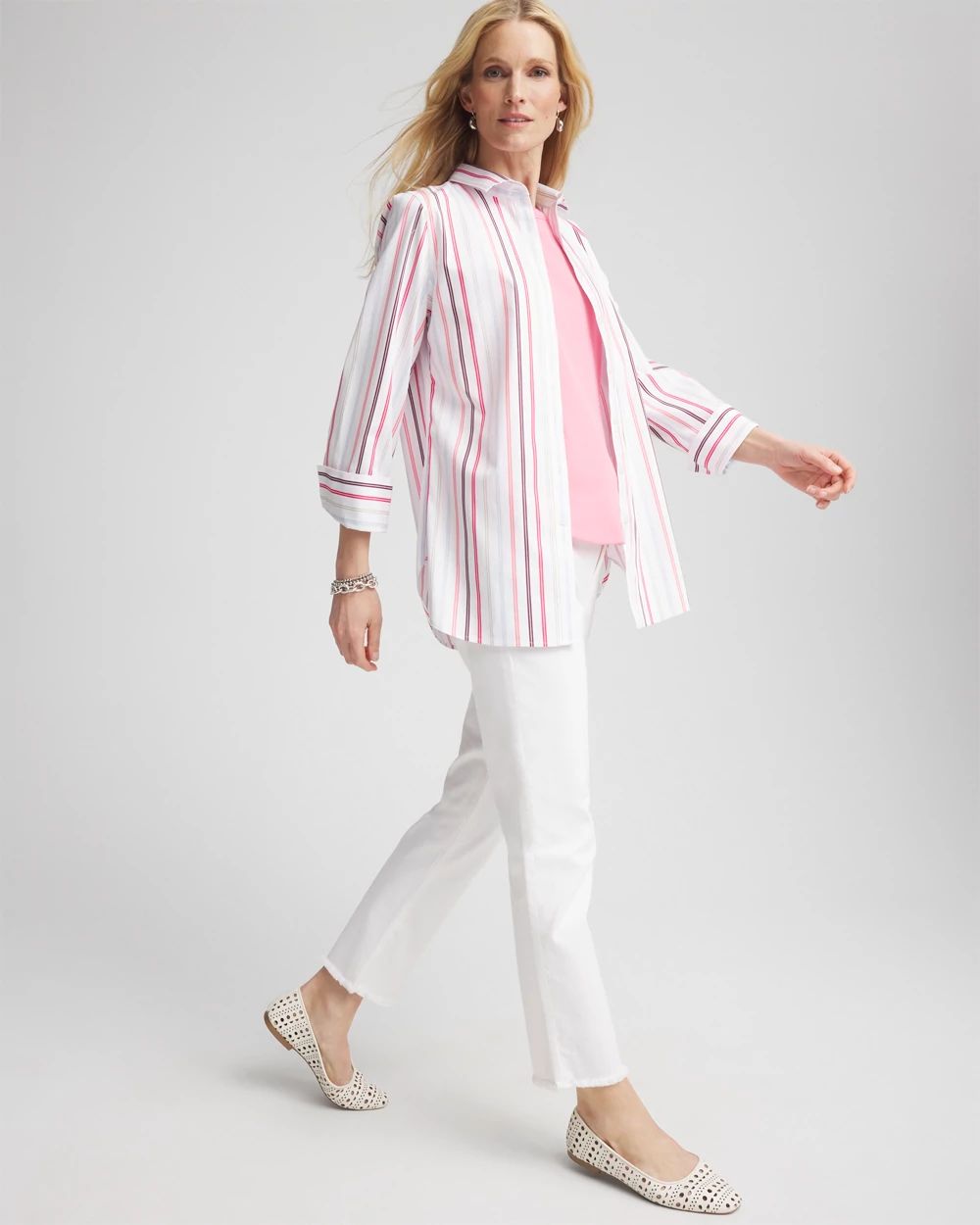 No Iron™ Striped Shirt click to view larger image.