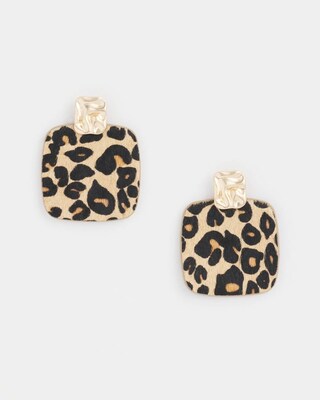 No Droop™ Leopard Drop Earrings
