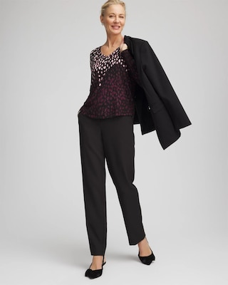 Ella Printed V-Neck Sweater click to view larger image.