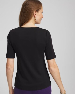 Pima Cotton Henley Tee click to view larger image.