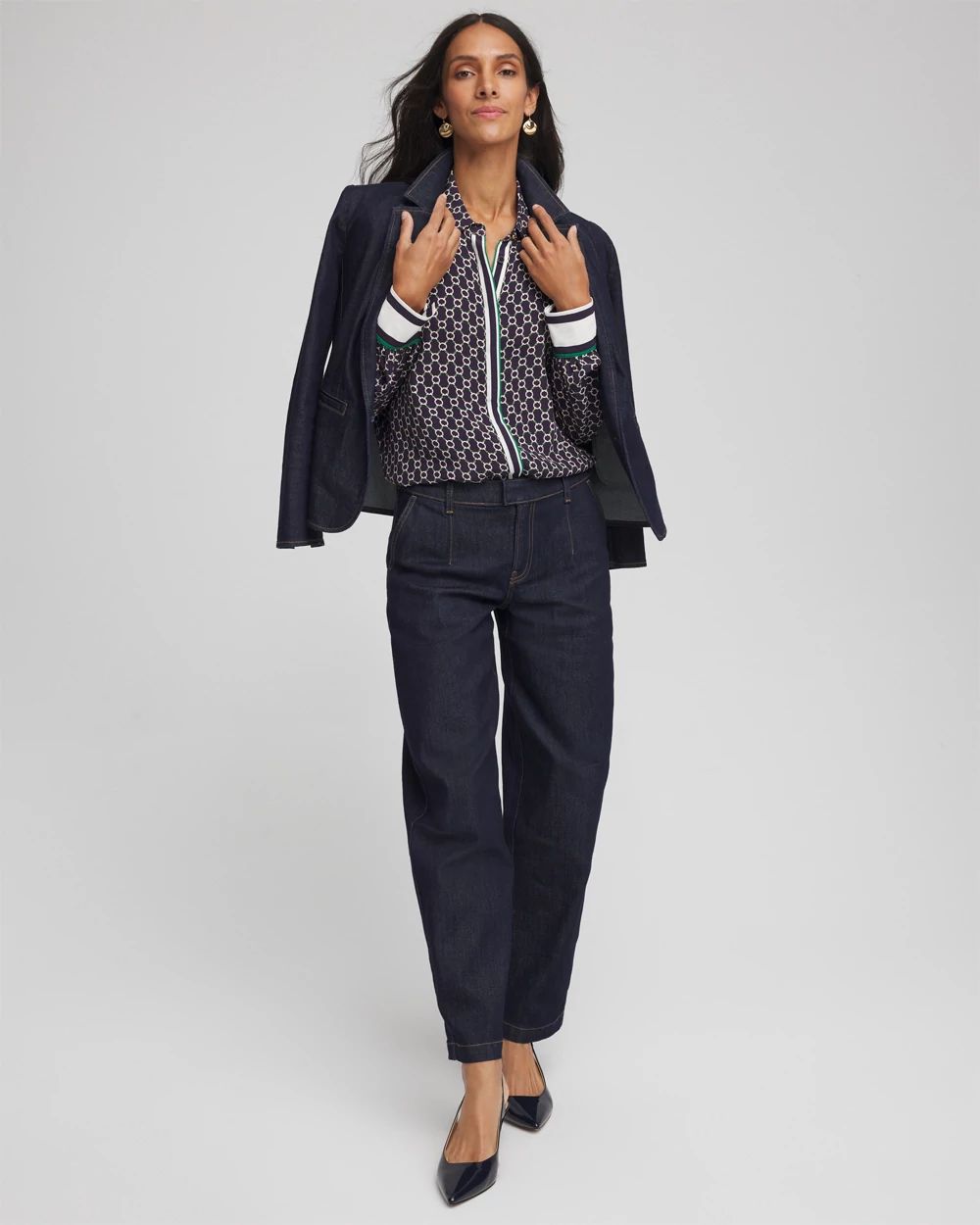 Faux Silk Twill Shirt click to view larger image.