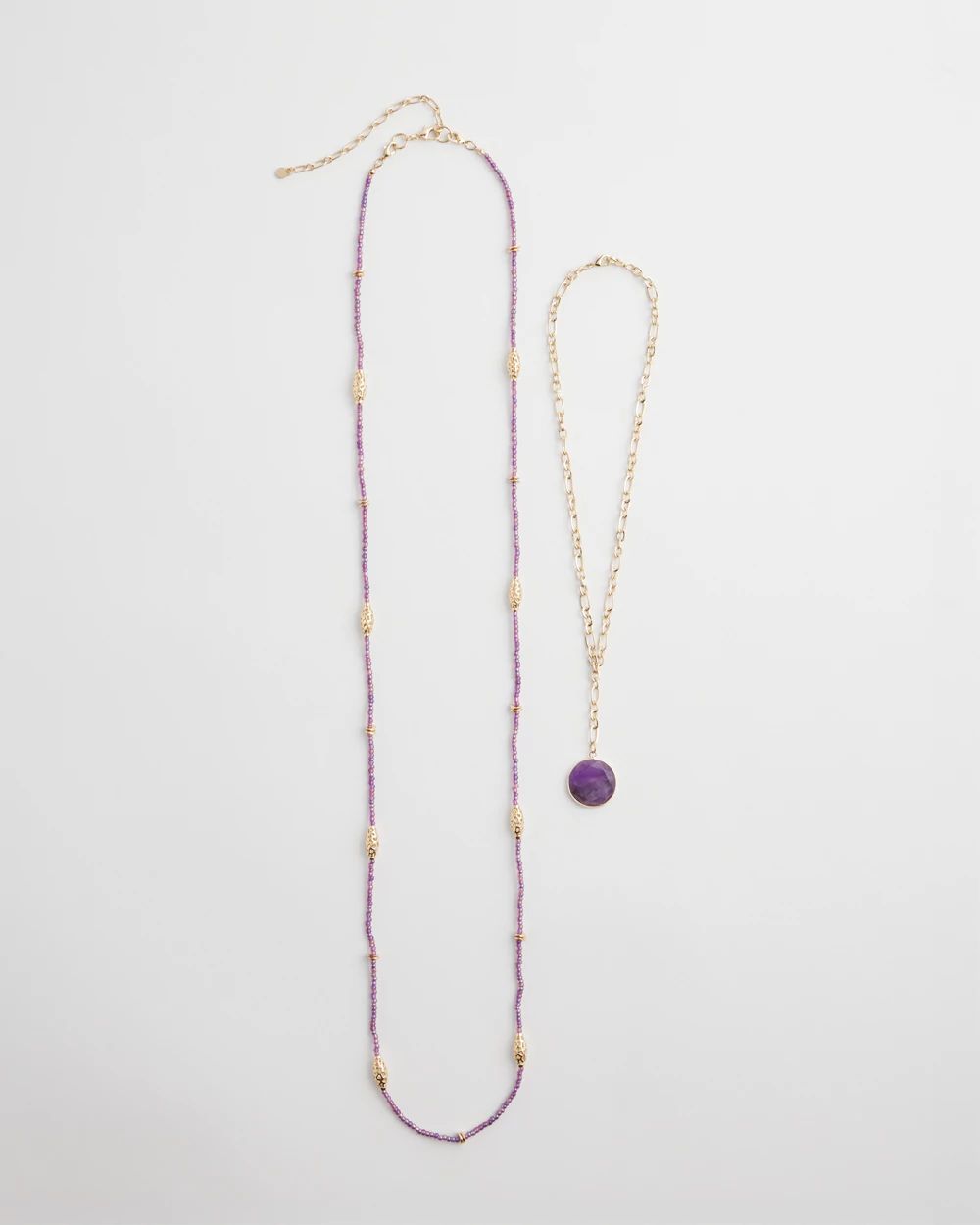 Convertible Filigree Beaded Pendant Necklace