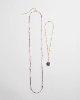 Convertible Filigree Beaded Pendant Necklace