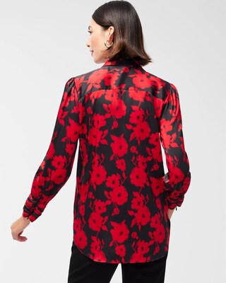 Red Floral Tunic
