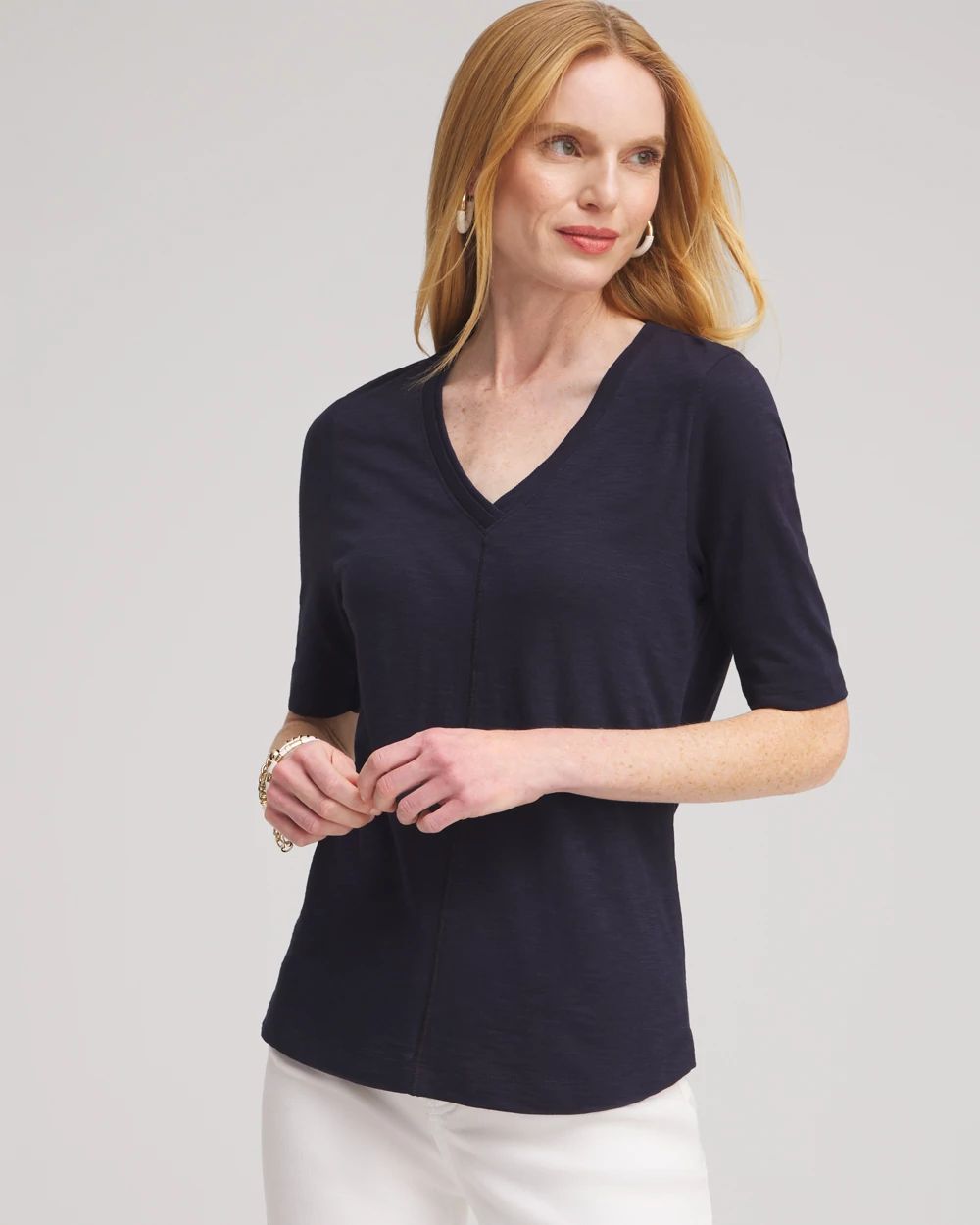 Elbow Sleeve A-line Tee