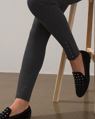 Ponte Rivet Stud Leggings