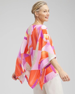 Abstract Print Poncho click to view larger image.