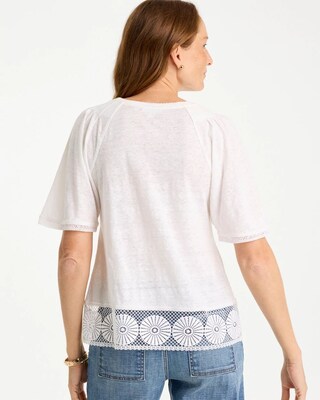Linen Crochet Tee click to view larger image.