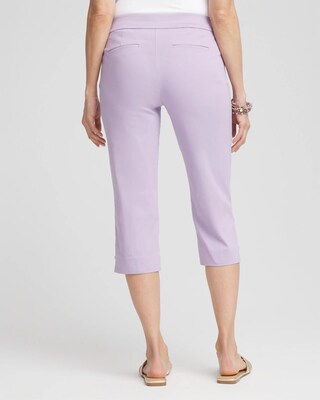 Brigitte™ Rivet Pull-On Capri Pants click to view larger image.