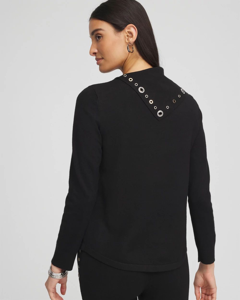 Zenergy® Luxe Cashmere Blend Embellished Top
