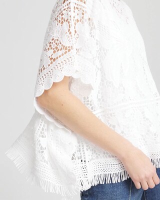 Lace Crochet Poncho click to view larger image.