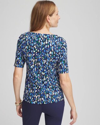 Pima Cotton Bateau-Neck Tee